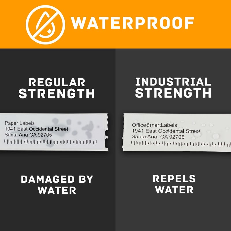 OfficeSmartLabels (2-1/4 x 1-1/4 inch) Multipurpose Industrial Grade Plastic Labels, Compatible with 1933084 Labels (4 Rolls / 800 Labels Per Roll) - Image 5